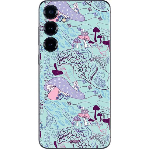 Disney Alice in Wonderland (animated) Mushrooms Print Pattern Galaxy S25 Skin